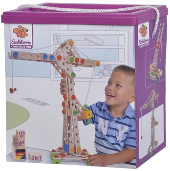 Klocki konstrukcyjne Eichhorn Constructor 5 w 1 170 elementów 100039097 (4051902001189)