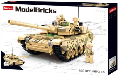Klocki konstrukcyjne Sluban 2 w 1 Battle tank 893 elementy M38-B0790 (6938242956608)