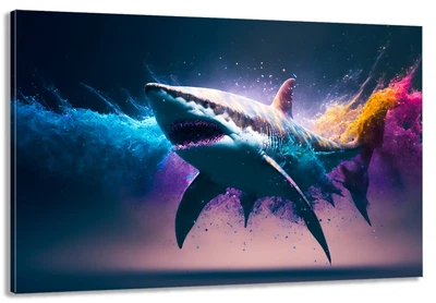 Картина на холсте Art Dekors Акула 60x100 см MLP 244