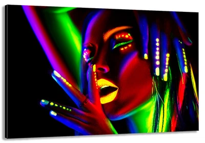 Картина на полотні Art Dekors Дівчина в неоні 40x80 см MLP 212