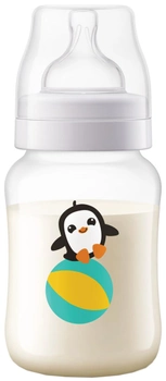 Бутылочка для кормления Philips Avent Anti-colic с декором пингвина 260 мл (SCF821/13) (8710103868842)