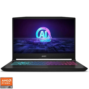Ноутбук MSI Gaming Katana A15 AI B8VE, (9S7-158N31-631) AMD Ryzen 9 8945HS / RAM 16 ГБ / SSD 512 ГБ / RTX 4050 / Free DOS / чорний