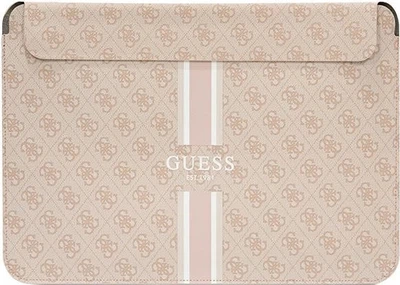 Torba na laptopa Guess 4G Printed Stripes 14" Różowa (3666339120559)