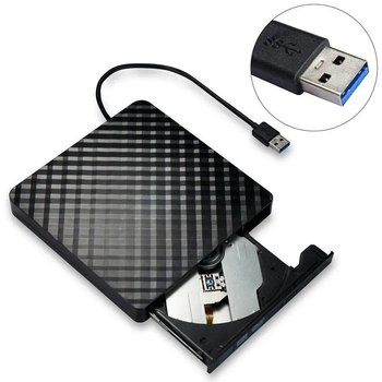 Внешний оптический привод DVD-RW DVD-USB 3.0 24Х Черный