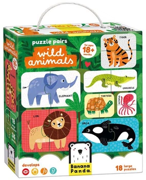 Пазл Banana Panda Пари диких тварин 18 елементів 3695043 (5902983492627)