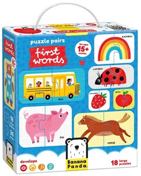 Пазл Banana Panda Пари перших слів 18 елементів 3695042 (5902983492610)