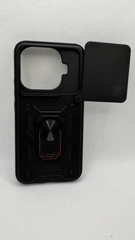 Протиударний чохол Defense Ring для Xiaomi Mi 15T Pro з кільцем Чорний