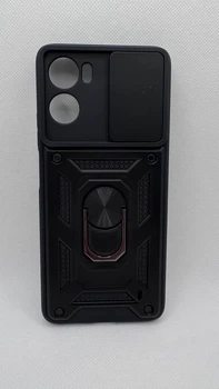 Противоударный чехол Defense Ring для Motorola Moto G06 / G06 Power с кольцом Черный