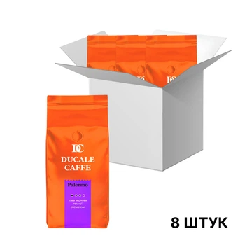 Кава в зернах Gemini Ducale Palermo 1кг×8уп