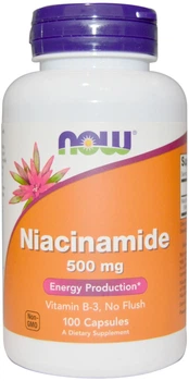 Witaminy Now Foods Niacynamid (B3) 500 mg 100 kapsułek (733739004789)