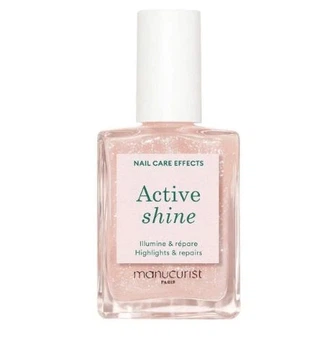 Лак для ногтей Manucurist ACTIVE SHINE – восстановление и защита, лечебное покрытие с AHA-кислотами, 15мл
