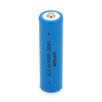 Аккумулятор 18650 Li-Ion Vipow ICR18650 TipTop, 1800mAh, 3.7V, Blue ICR18650-1800mAhTT
