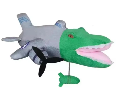 Мягкая игрушка бомбардиро крокодило bombardiro crocodilo итальянские мемы крокодил