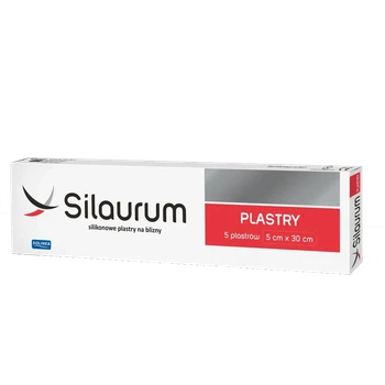 Силиконовые пластыри для рубцов, SILAURUM 5x30 см, 5 шт