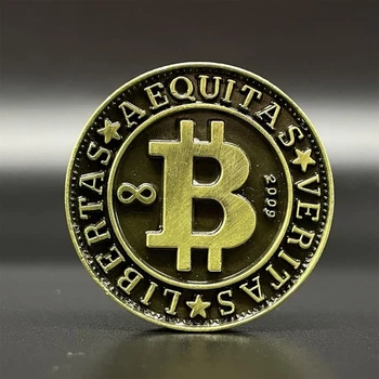 Металевий Антистрес Bitcoin Магнітний Слайдер (01664)