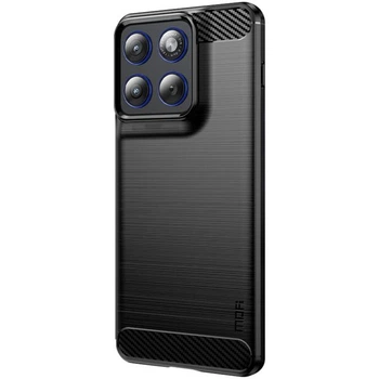 Силиконовый (TPU) чехол MOFI Carbon Fiber для Motorola Edge 70 - Black
