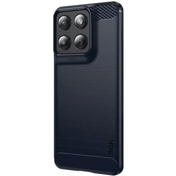 Силиконовый (TPU) чехол MOFI Carbon Fiber для Motorola Edge 70 - Blue