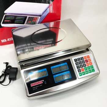 Торговые электронные весы Matarix MX-413 до 50 кг для взвешивания продуктов