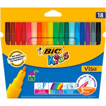 Фломастери 18кол ВІЗА BIC