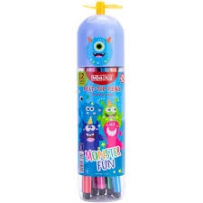 Фломастери 12кол пластик туба Monster MAXI