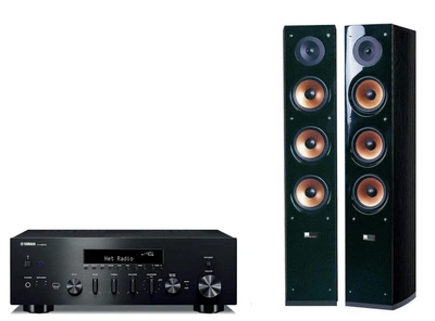 AV-ресивер Yamaha R-N600A Black + Pure Acoustics Nova 8