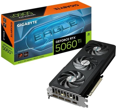 Видеокарта GIGABYTE GeForce RTX 5060 Ti EAGLE MAX OC 8G (GV-N506TEAGLEMAX OC-8GD)