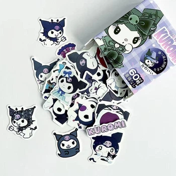 Набор наклейок Куромі Kuromi стикери наліпки 60 шт Sanrio