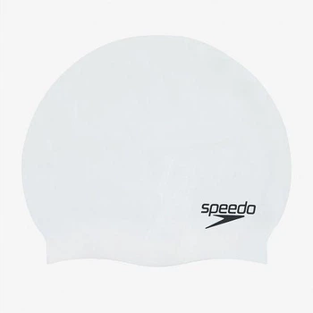 Шапка для плавания Speedo FLAT SILICONE CAP AU белый Уни OSFM