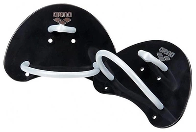 Лопатки для плавания Arena ELITE FINGER PADDLE черный, серебристый Унисекс OSFM
