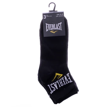 Носки Everlast QUARTER SOCKS 3 PAIR черный Уни 35-40