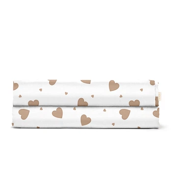 Простынь ранфорс Cosas BEIGE HEARTS 240х260 см (4822052400685)
