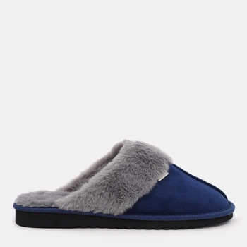 Жіночі домашні капці утеплені хутряні Beppi 2203351 37 24 см Navy Blue (7000002632974)