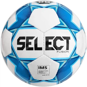 Мяч футбольный Select Fusion IMS бело-голубой Уни 3