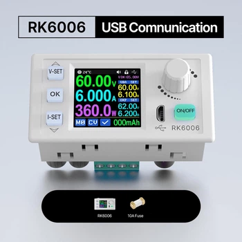 Панельный блок питания RIDEN - RK6006 / 60В 6А 360Вт / 1.54"LCD, USB