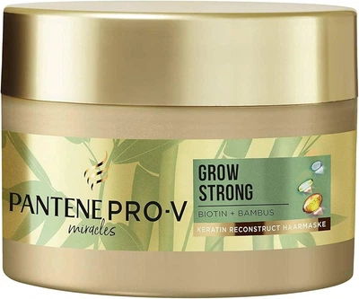 Маска для волос Pantene Pro-V Miracles Grow Strong Keratin Reconstruct с биотином и бамбуком, 160 мл