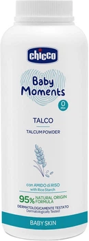 Тальк захисний Chicco Baby Moments з рисовим крохмалем 150 г (12258.00)
