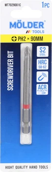 Насадка для викрутки PH2 90мм. (Molder Tools) кольорове маркування S2 (біта) MT7029001C