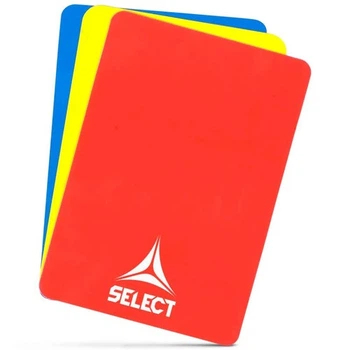 Карты арбитра Select Referee cards v24 (набор 3шт) красный, желтый, синий Унисекс 12х9 см 749092-003
