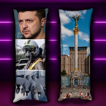 Подушка VIVA Дакимакура Владимир Зеленский Президент Украины 150х50см с наволочкой двусторонняя ( 0161809 )