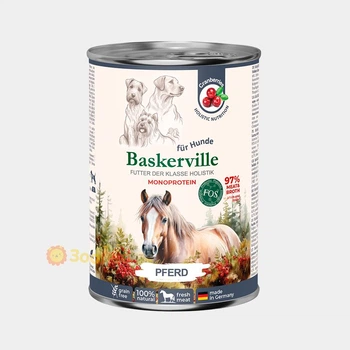 Корм для собак Baskerville Holistic, конина, 200 г
