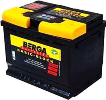 Автомобильный аккумулятор BERGA Basic-Block 52А Ев (-/+) (470EN) (552400047)