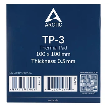 Термопрокладка Arctic TP-3 100x100x0,5 мм синяя