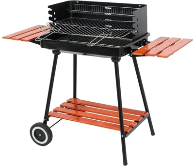 Grill węglowy Lund 99911 okrągły z półkami 53 x 33 cm (5906083093333)