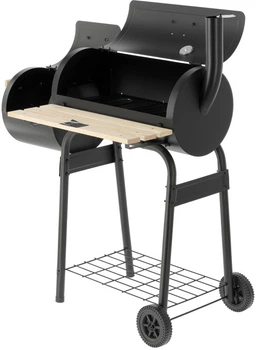 Grill węglowy Lund 99901 okrągły z wędzarnią 60 x 30 cm (5906083093203)