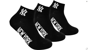 Шкарпетки New York Yankees 3 pk Quarter чорний Унісекс 35-38
