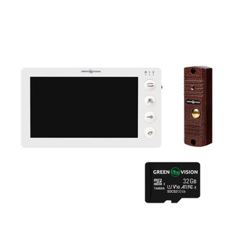 Комплект відеодомофону GreenVision GV 947 SD 32Gb