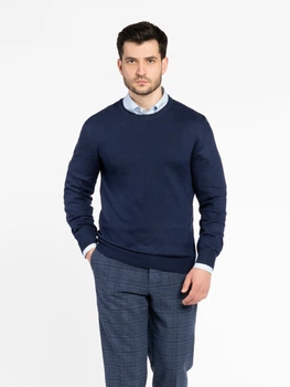 Джемпер чоловічий синій з додаванням вовни Arber Crew-neck FF N-AVT83 M зріст 4 синій (M10.42.09.531)