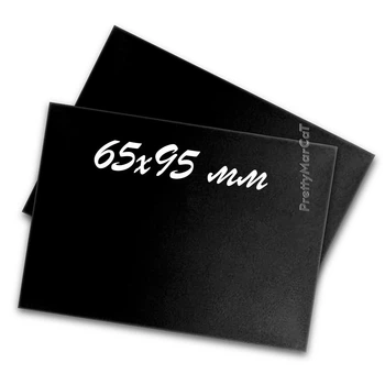 Ценники Картонные 65х95 мм Чёрный 50 шт