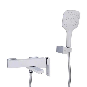 Змішувач для ванни GAPPO G3217-8 (вилив з функцією перемикача на душ), білий, латунь