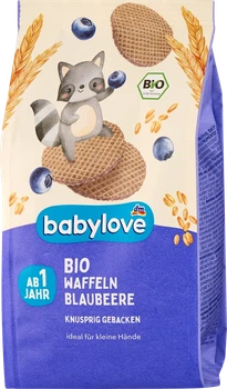Вафлі з чорницею для дітей з 12 місяців, TM Babylove, 30 грам